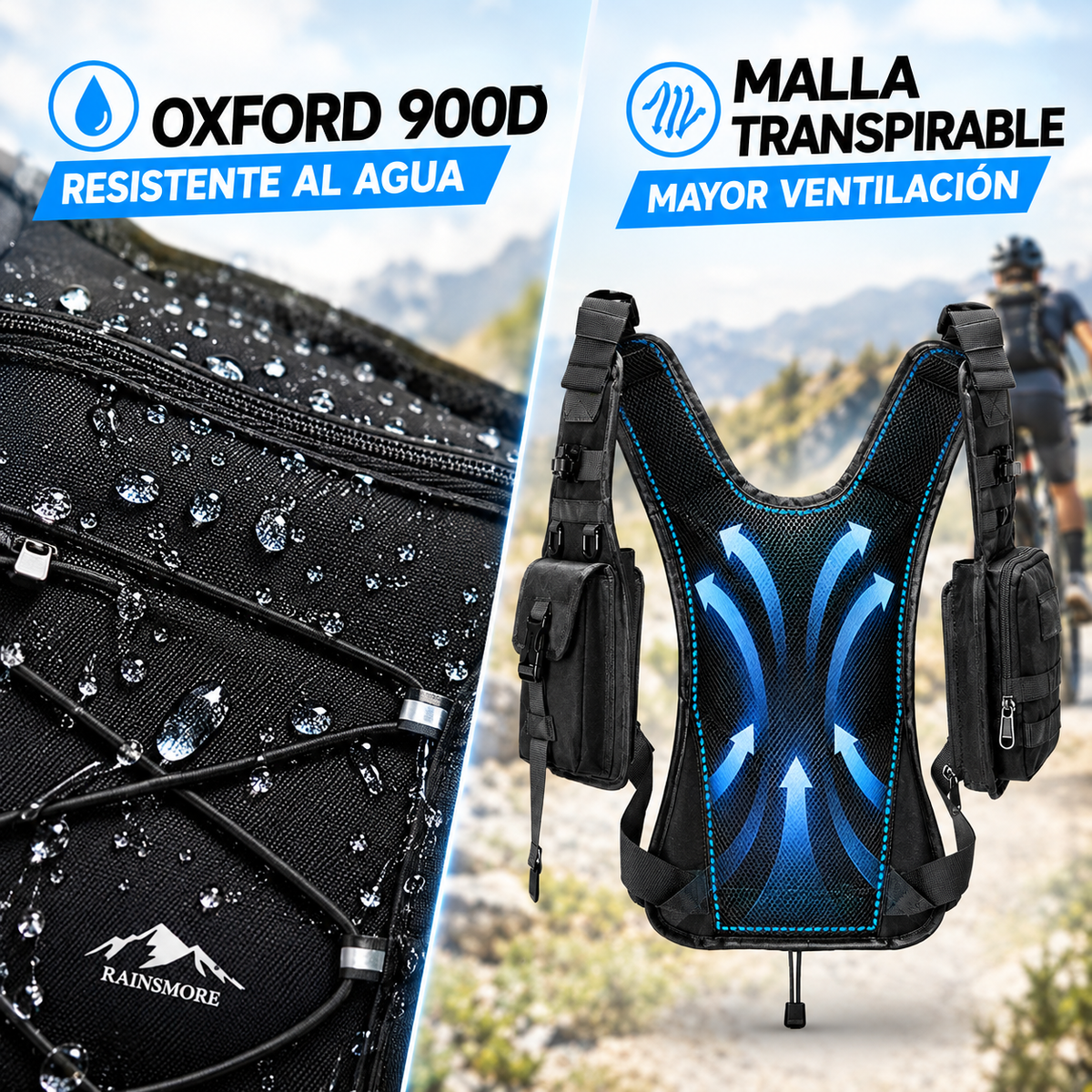 Chaleco deportivo hidratante